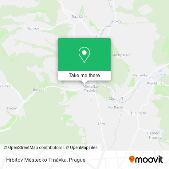 Карта Hřbitov Městečko Trnávka
