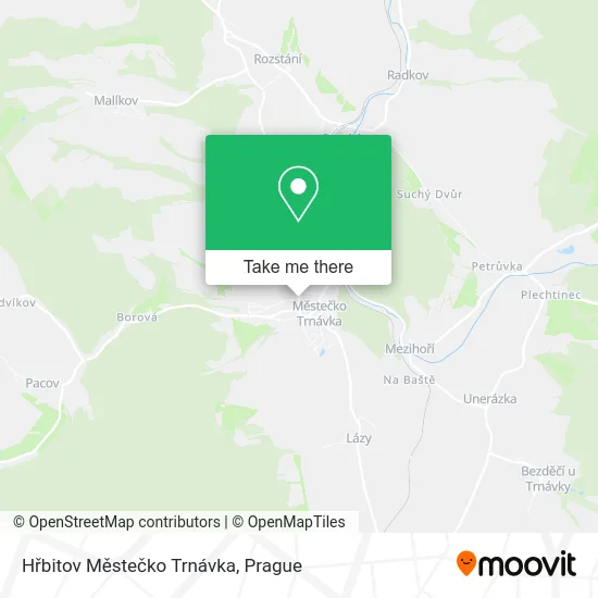 Карта Hřbitov Městečko Trnávka