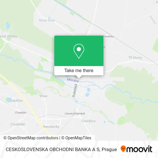 Карта CESKOSLOVENSKA OBCHODNI BANKA A S