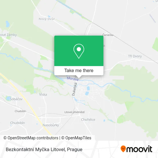 Карта Bezkontaktní Myčka Litovel