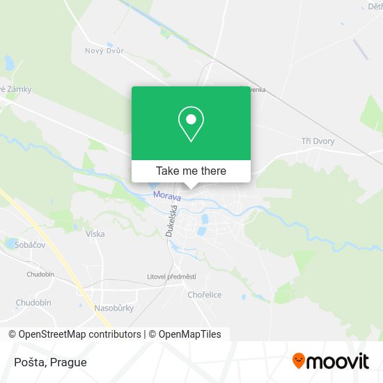Карта Pošta