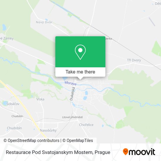 Карта Restaurace Pod Svatojanskym Mostem