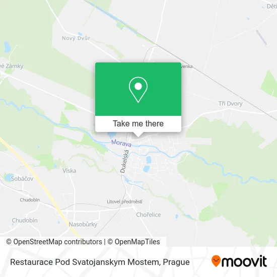Карта Restaurace Pod Svatojanskym Mostem