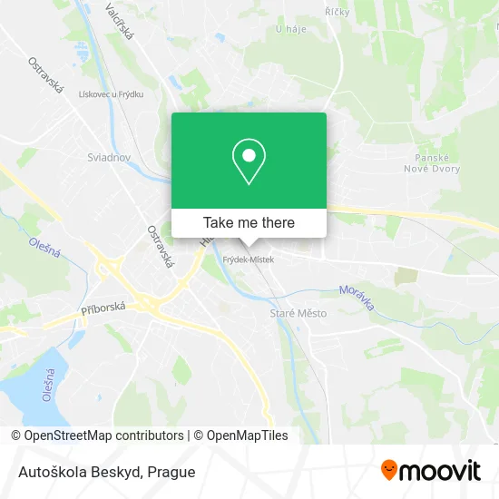 Карта Autoškola Beskyd