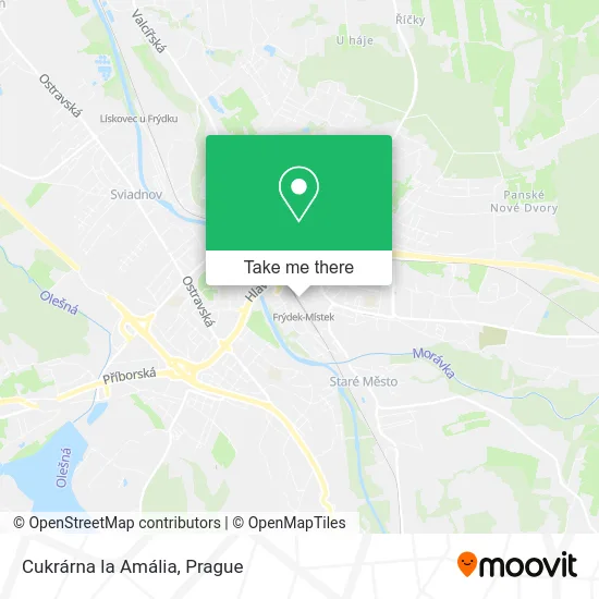 Cukrárna la Amália map
