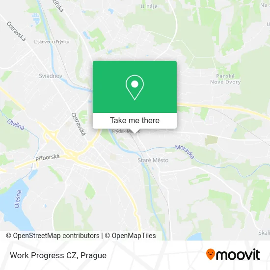 Карта Work Progress CZ