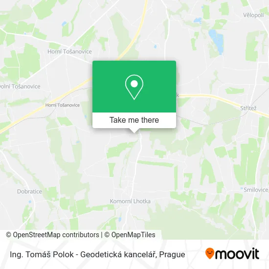 Карта Ing. Tomáš Polok - Geodetická kancelář