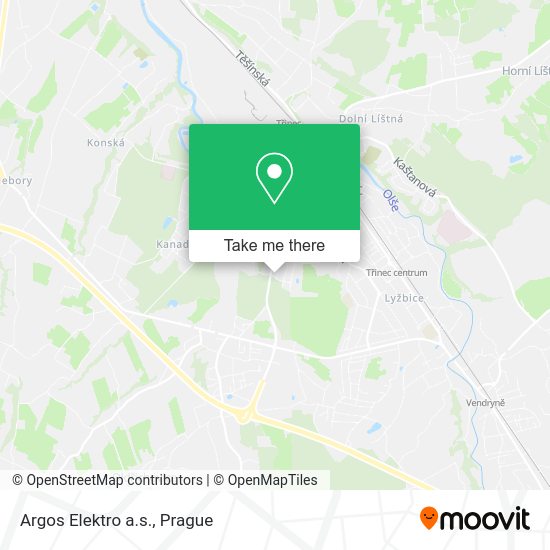Карта Argos Elektro a.s.
