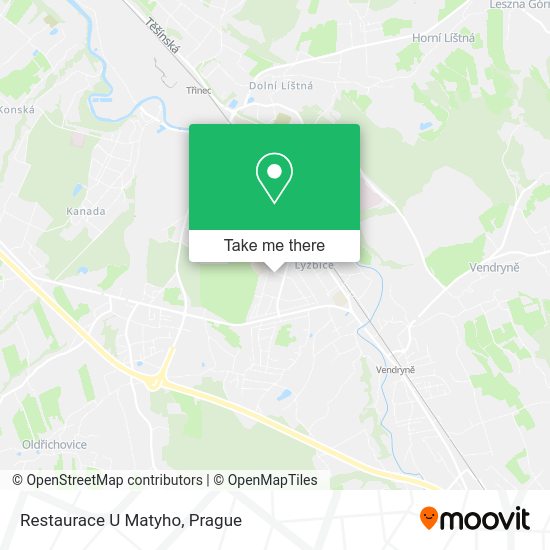 Карта Restaurace U Matyho