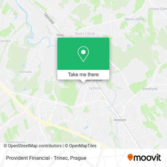 Карта Provident Financial - Trinec