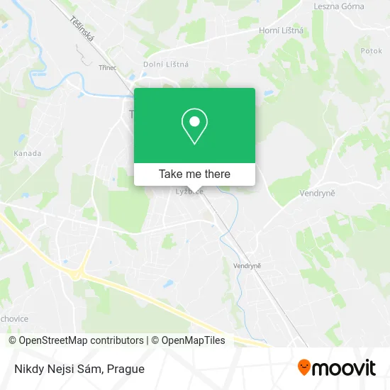 Карта Nikdy Nejsi Sám