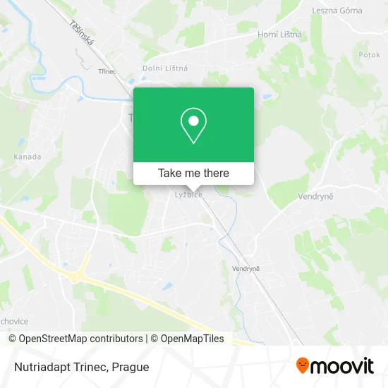 Карта Nutriadapt Trinec