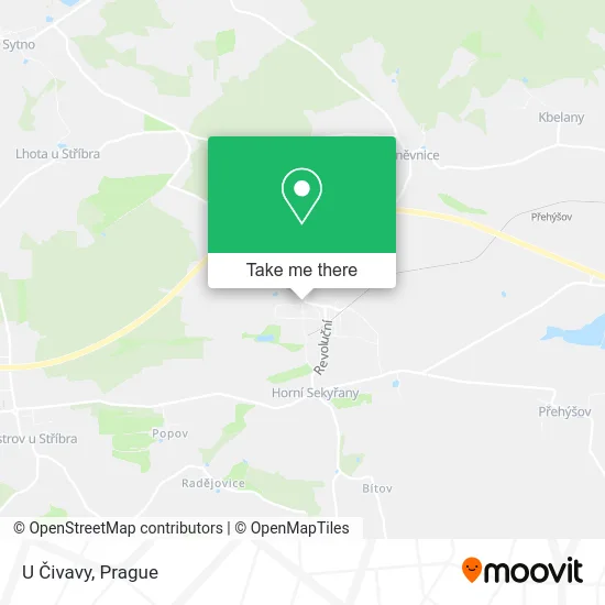 Карта U Čivavy