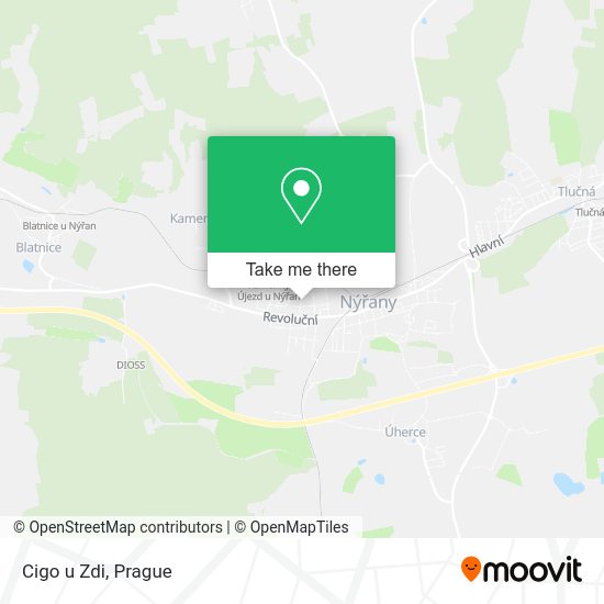 Карта Cigo u Zdi