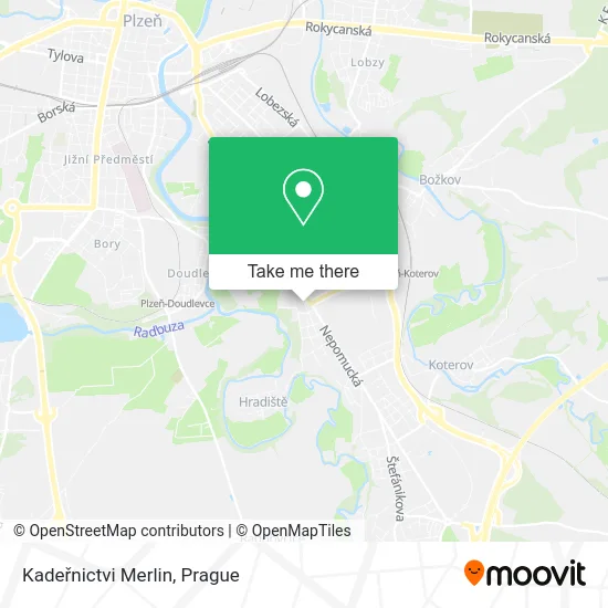 Карта Kadeřnictvi Merlin