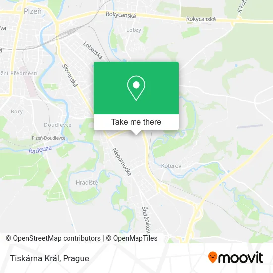 Карта Tiskárna Král