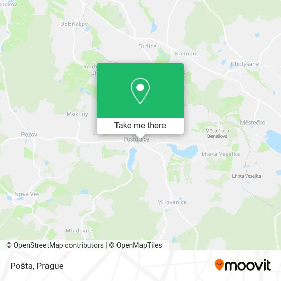 Карта Pošta