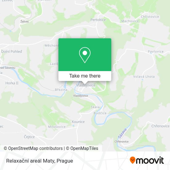 Карта Relaxační areál Maty