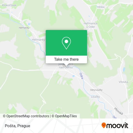 Карта Pošta