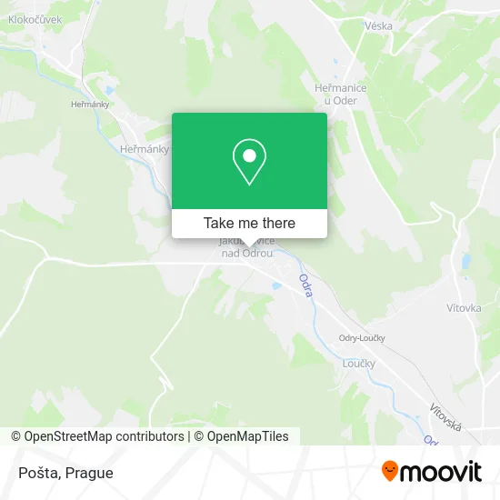 Карта Pošta