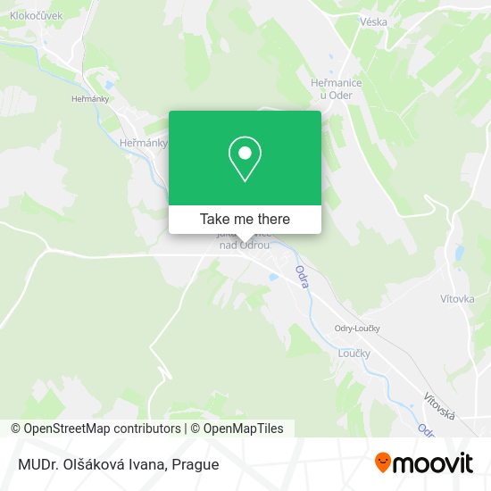 Карта MUDr. Olšáková Ivana