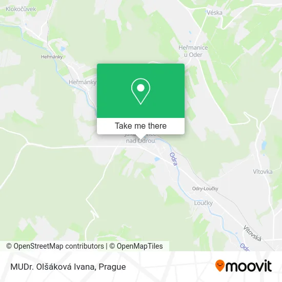 Карта MUDr. Olšáková Ivana