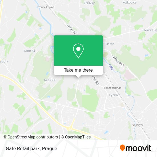 Карта Gate Retail park
