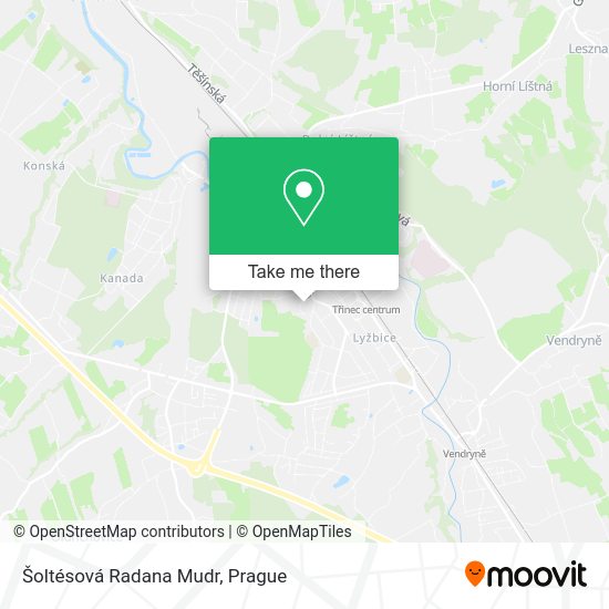 Карта Šoltésová Radana Mudr