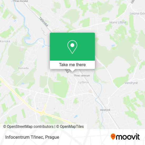 Карта Infocentrum Třinec