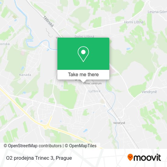 Карта O2 prodejna Trinec 3