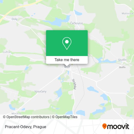 Карта Pracant-Odevy