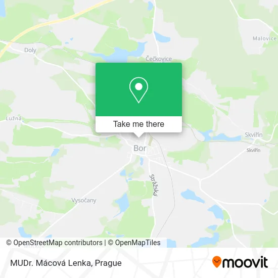 Карта MUDr. Mácová Lenka