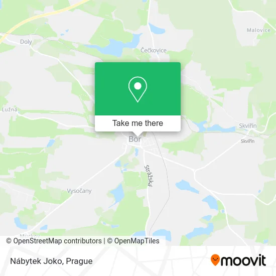 Карта Nábytek Joko