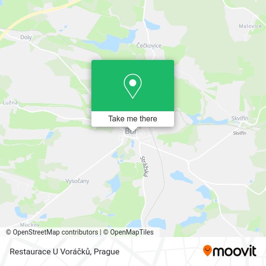 Карта Restaurace U Voráčků