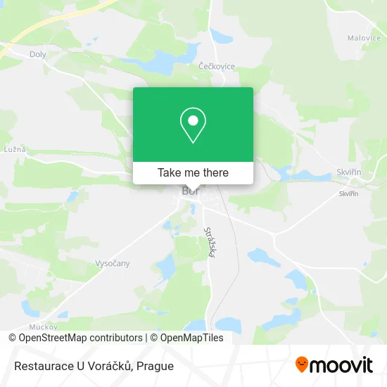 Карта Restaurace U Voráčků