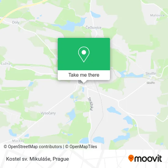 Карта Kostel sv. Mikuláše