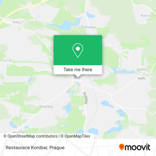 Restaurace Konibar map