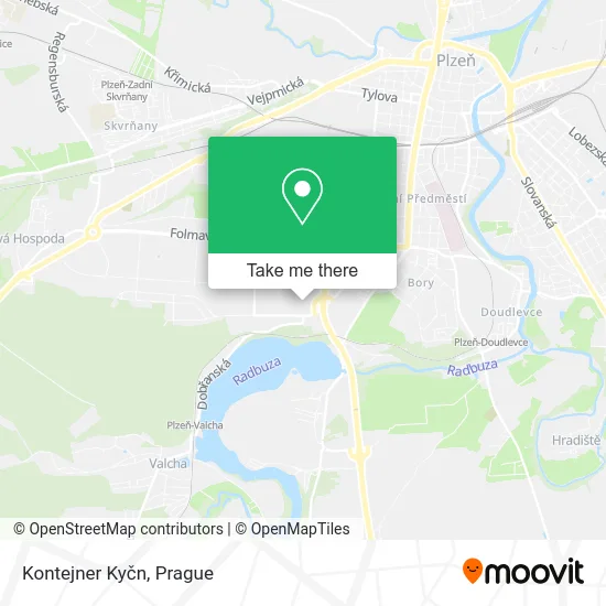 Карта Kontejner Kyčn