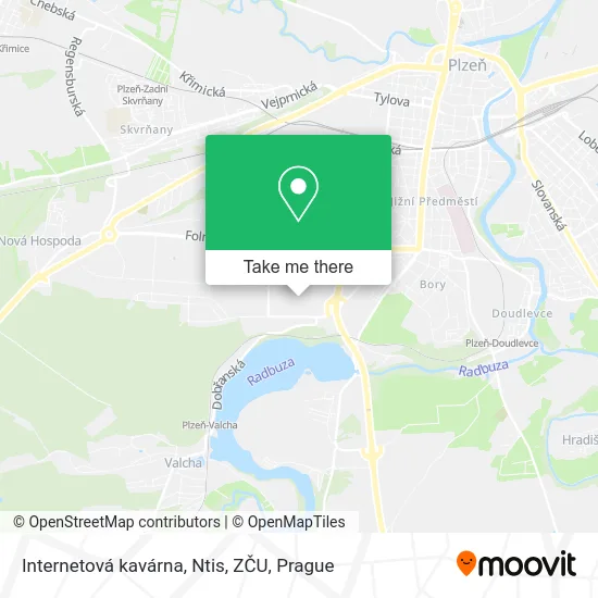 Карта Internetová kavárna, Ntis, ZČU