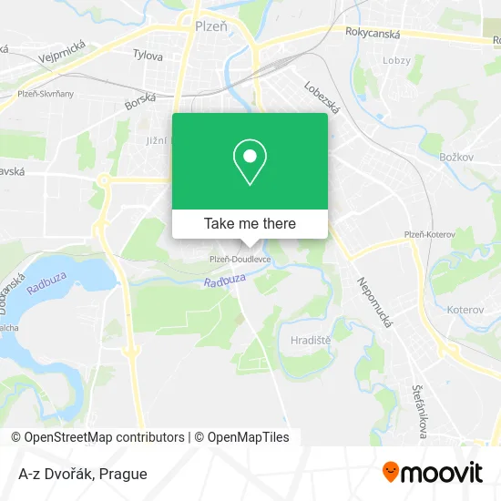 Карта A-z Dvořák