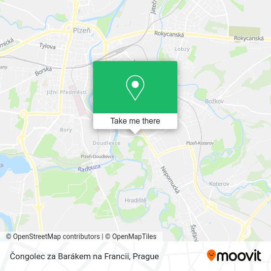 Карта Čongolec za Barákem na Francii