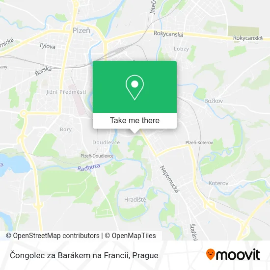 Карта Čongolec za Barákem na Francii