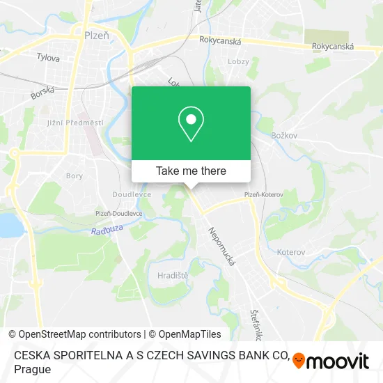Карта CESKA SPORITELNA A S CZECH SAVINGS BANK CO