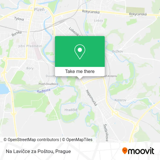 Карта Na Lavičce za Poštou