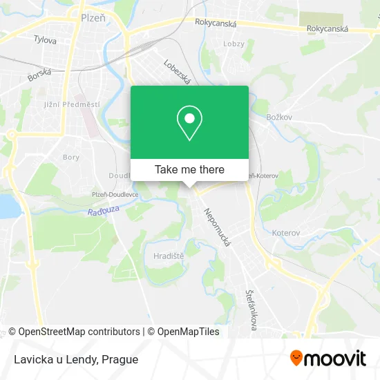 Карта Lavicka u Lendy