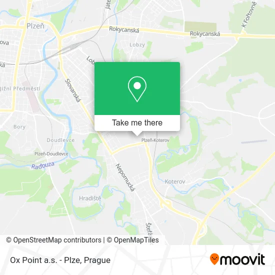 Карта Ox Point a.s. - Plze