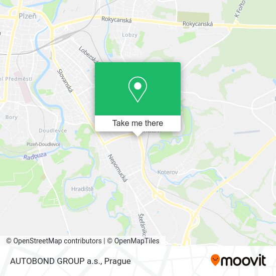 Карта AUTOBOND GROUP a.s.