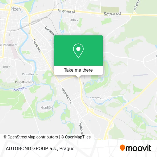 Карта AUTOBOND GROUP a.s.