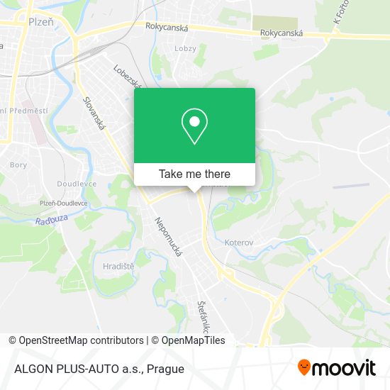 Карта ALGON PLUS-AUTO a.s.