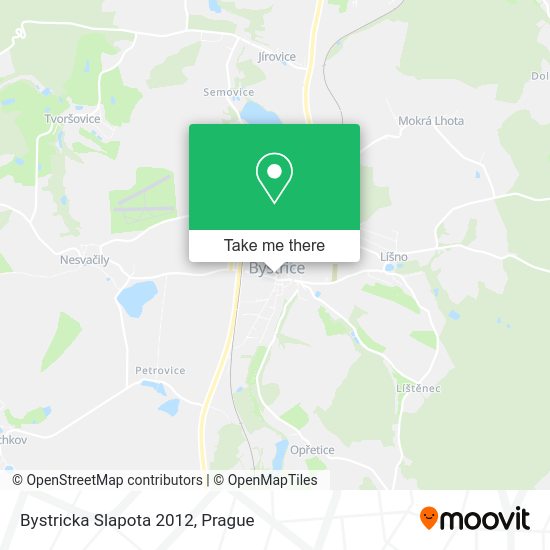 Карта Bystricka Slapota 2012